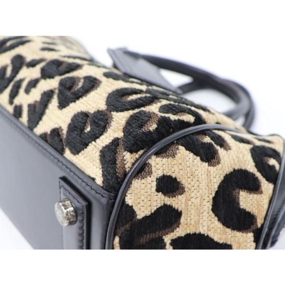 Louis Vuitton Leopard Baby Mini Boston Bag Handbag Jacquard Canvas - Picture 3 of 7